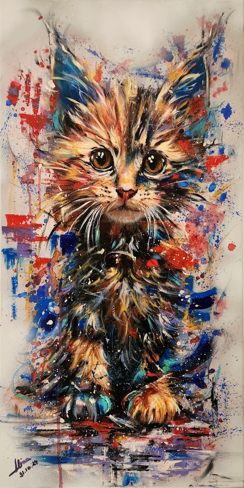 ArteDiAlina.com painting: My little furry friend